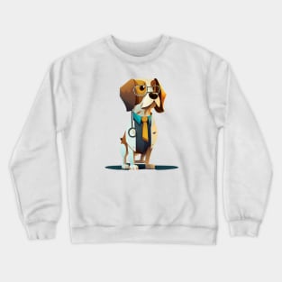 Doctor Paws: Canine in Scrubs Crewneck Sweatshirt